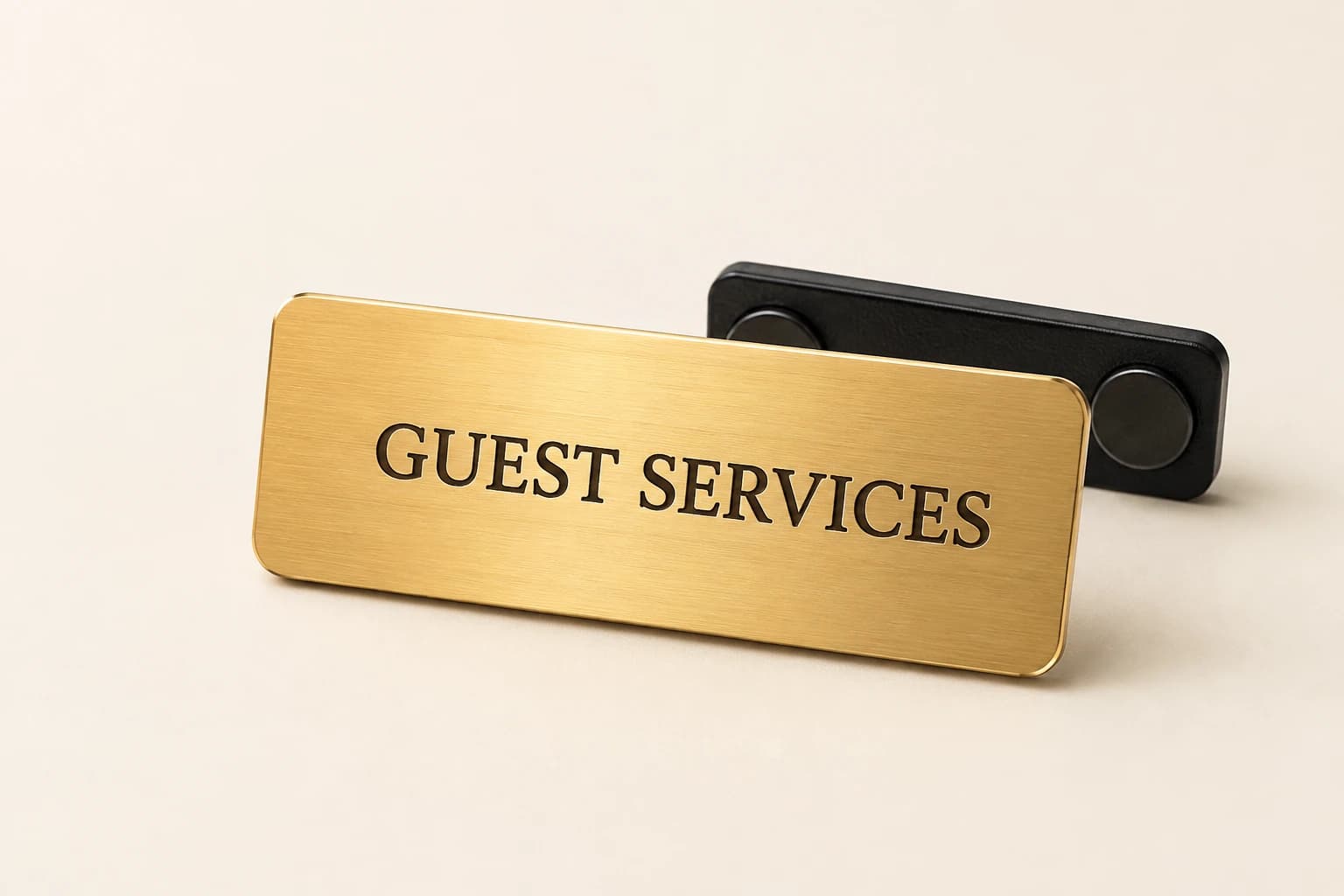 Staff Name Badge & Nameplate original design concept